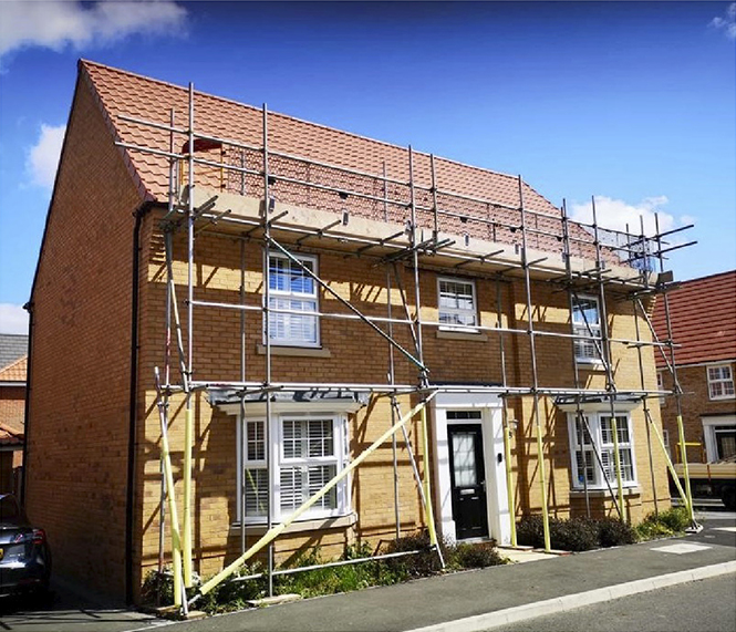 House with Scaffolding